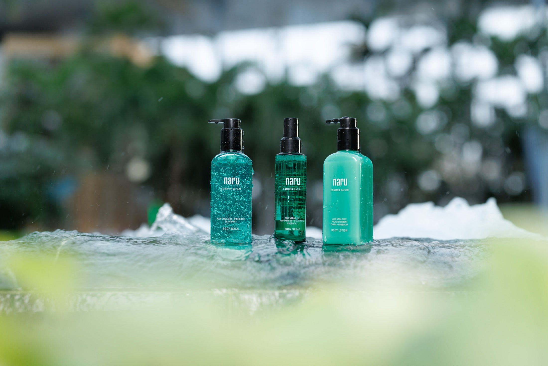 NARU Body Spray in der Therme